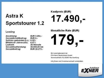 gebraucht Opel Astra Sportstourer 1.2 Turbo EDITION LED, DAB