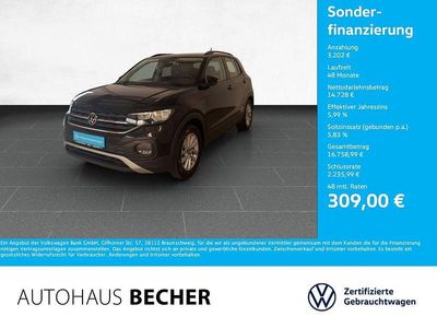 Gebraucht VW T-Cross Life 95 PS (69 kW) 2020 Schwarz SUV