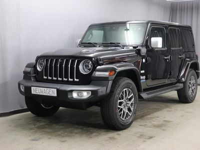 gebraucht Jeep Wrangler Unlimited Sahara 2,0 280KW UVP 84.050,00 € Plug-In Hybrid, Overland Paket, Dachhimmel mit zusätzlicher Geräuschdämmung, Alarmanlage, Sicherheitspaket Geschwindigkeitsregelanlage adaptiv, Totwinkel Assistent hinterer Querbewegungserkennug, Of