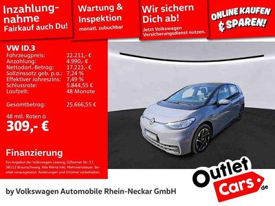 Gebraucht VW ID.3 Pro Performance 150 kW (204 PS) 2022 Grau Kleinwagen