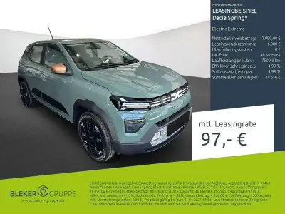 Nouvelle Dacia Spring Extreme 47 kW (65 ch) 2025 Vert Citadine