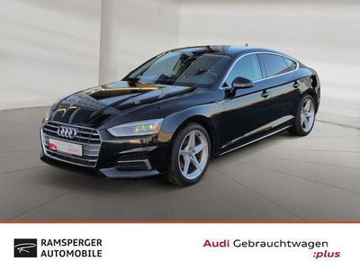 Schwarz (mythosschwarz metallic) Gebraucht 2018 Audi A5 Sportback Sport Kleinwagen | 25.480 € (Guter Preis)
