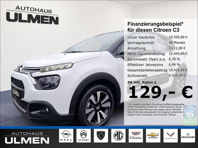 Weiss Gebraucht 2023 Citroën C3 Shine Limousine | 15.555 € (Fairer Preis)