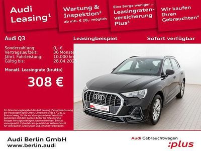 Mythosschwarz metallic Gebraucht 2024 Audi Q3 S-Line SUV | 38.900 € (Guter Preis)