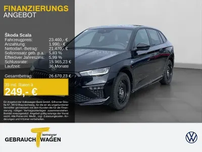 Gebraucht Skoda Scala Monte Carlo 150 PS (110 kW) 2024 Schwarz Kleinwagen