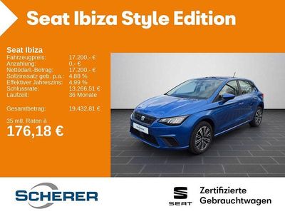 Gebraucht Seat Ibiza Style 116 PS (85 kW) 2024 Sapphire blau metallic (metallic) Limousine