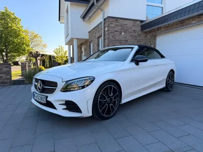Gebraucht Mercedes C220 AMG line 194 PS (142 kW) 2022 Weiß Cabrio