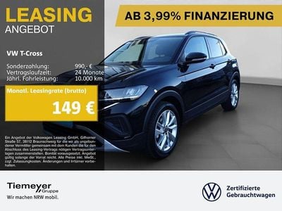 Gebraucht VW T-Cross Goal 95 PS (69 kW) 2025 Schwarz SUV