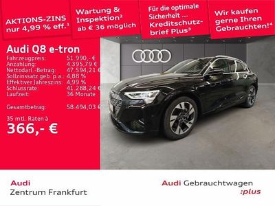 Gebraucht Audi Q8 e-tron Advanced Plus 300 kW (408 PS) 2023 Mythosschwarz metallic SUV