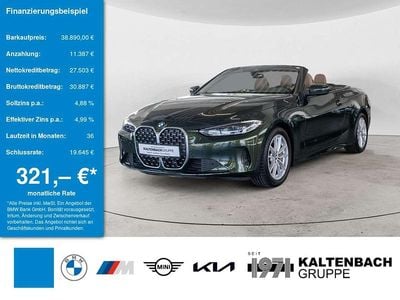 Second-hand BMW 430 Cabriolet Sport Line 258 CP (189 kW) 2021 Verde Cabrio