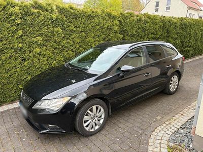 Usata Seat Leon ST 105 CV (77 kW) 2014 Nero Station wagon