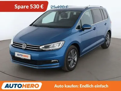 Gebraucht VW Touran Highline 150 PS (110 kW) 2022 Carribean blue Van / Kleinbus