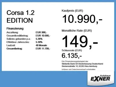 Gebraucht Opel Corsa Edition 75 PS (55 kW) 2023 Kristall silber Kleinwagen