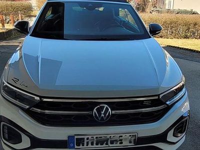 Gebraucht VW T-Roc Cabriolet R-line 150 PS (110 kW) 2022 Weiß Cabrio