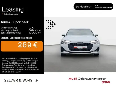 Gebraucht Audi A3 Advanced Plus 204 PS (150 kW) 2025 Gletscherweiß metallic Limousine