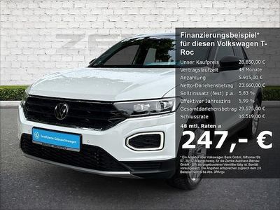 Second-hand VW T-Roc Sportline 190 CP (139 kW) 2022 Alb SUV