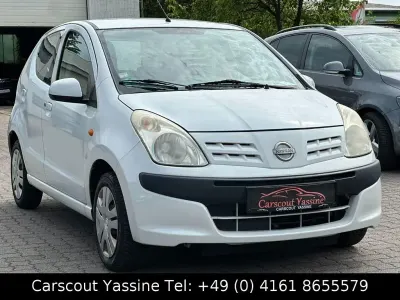 Gebraucht Nissan Pixo Acenta 68 PS (50 kW) 2011 Weiß Kleinwagen
