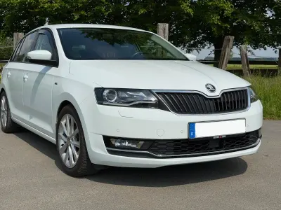 Gebraucht Skoda Rapid Clever 95 PS (69 kW) 2018 Weiß Kleinwagen