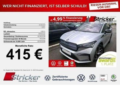 Brilliantsilber metallic Gebraucht 2023 Skoda Enyaq iV SportLine SUV | 34.939 € (Fairer Preis)