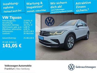 Gebraucht VW Tiguan Elegance 150 PS (110 kW) 2023 Pure white/pure white SUV