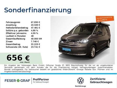 Indiumgrau metallic Gebraucht 2024 VW California Beach Van | 67.235 € (Fairer Preis)