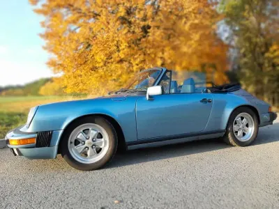 Usata Porsche 930 207 CV (152 kW) 1985 Blu Cabrio