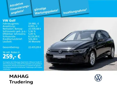 Gebraucht VW Golf VIII Life 131 PS (96 kW) 2023 Schwarz Limousine
