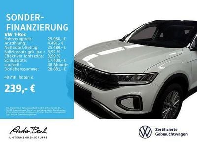 Second-hand VW T-Roc Life 150 CP (110 kW) 2024 Alb SUV