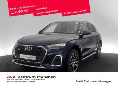 Gebraucht Audi Q5 S-Line 299 PS (219 kW) 2022 Navarrablau metallic SUV