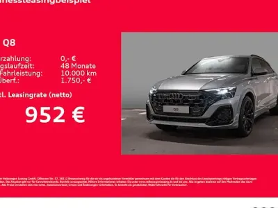 Neu Audi Q8 Ambiente 394 PS (289 kW) 2025 Silber SUV