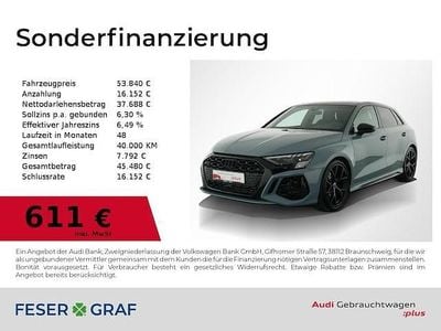 Usata Audi RS3 Sportback Ambiente 400 CV (294 kW) 2023 Grigio Utilitaria