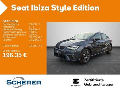 Gebraucht Seat Ibiza Style 116 PS (85 kW) 2024 Magnetic grau metallic (metallic) Kleinwagen
