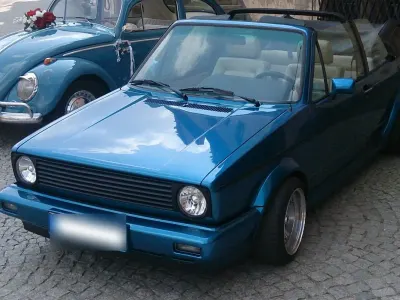 Gebraucht VW Golf Cabriolet Karmann 98 PS (72 kW) 1991 Blau Cabrio