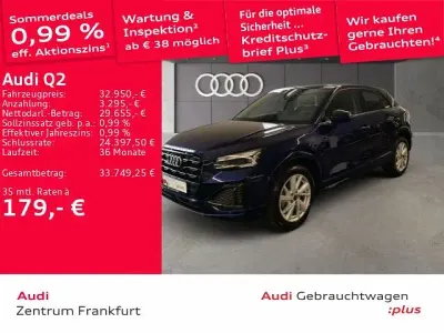 Gebraucht Audi Q2 Advanced Plus 150 PS (110 kW) 2025 Navarrablau metallic SUV