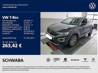 Gebraucht VW T-Roc Sportline 150 PS (110 kW) 2021 Schwarz SUV