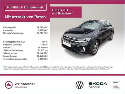 Gebraucht VW T-Roc R-line 190 PS (139 kW) 2022 Schwarz SUV