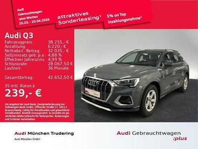 Gebraucht Audi Q3 Advanced Plus 150 PS (110 kW) 2025 Grau SUV