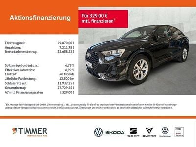 Gebraucht Audi Q3 Sportback S-Line 150 PS (110 kW) 2022 Mythosschwarz metallic SUV