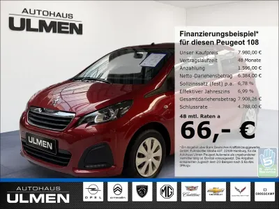 Usata Peugeot 108 Active 72 CV (52 kW) 2021 Rosso Utilitaria