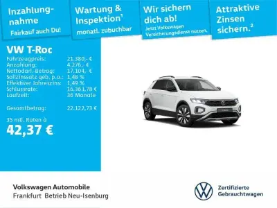 Gebraucht VW T-Roc Goal 116 PS (85 kW) 2025 Weiß SUV