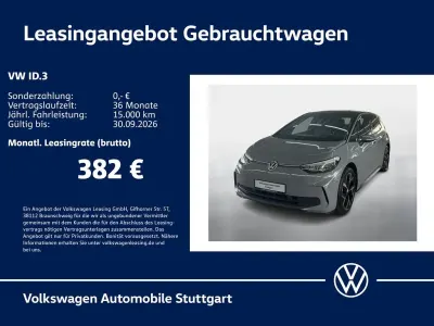 Gebraucht VW ID.3 Pro 150 kW (204 PS) 2024 Grau Kleinwagen