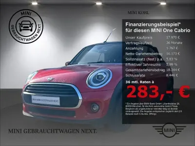 Occasion Mini One Cabriolet Chili 102 PK (75 kW) 2020 Rood Cabriolet