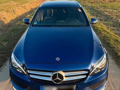 Usata Mercedes C250 AMG line 204 CV (150 kW) 2017 Blu Station wagon