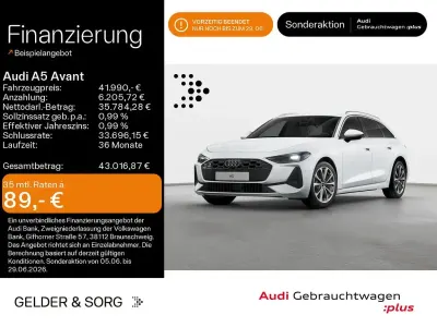 Gebraucht Audi A5 Business 204 PS (150 kW) 2025 Gletscherweiß metallic Kombi