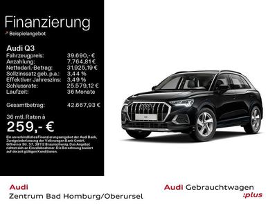 Mythosschwarz metallic Gebraucht 2025 Audi Q3 Advanced Plus SUV | 39.690 € (Fairer Preis)