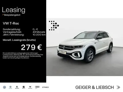 Gebraucht VW T-Roc R-line 150 PS (110 kW) 2023 Pure white/schwarz SUV