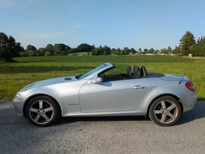 Gebraucht Mercedes SLK200 163 PS (119 kW) 2005 Silber Cabrio