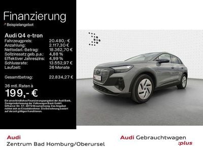 Gebraucht Audi Q4 e-tron Basis 125 kW (170 PS) 2022 Kieselgrau SUV