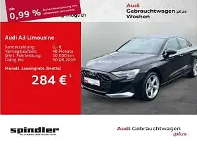 Gebraucht Audi A3 150 PS (110 kW) 2025 Schwarz (mythosschwarz metallic) Limousine