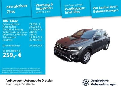 Gebraucht VW T-Roc Move 150 PS (110 kW) 2023 Indiumgrau metallic SUV